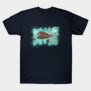 Anglerfish Turquoise Splash T-Shirt